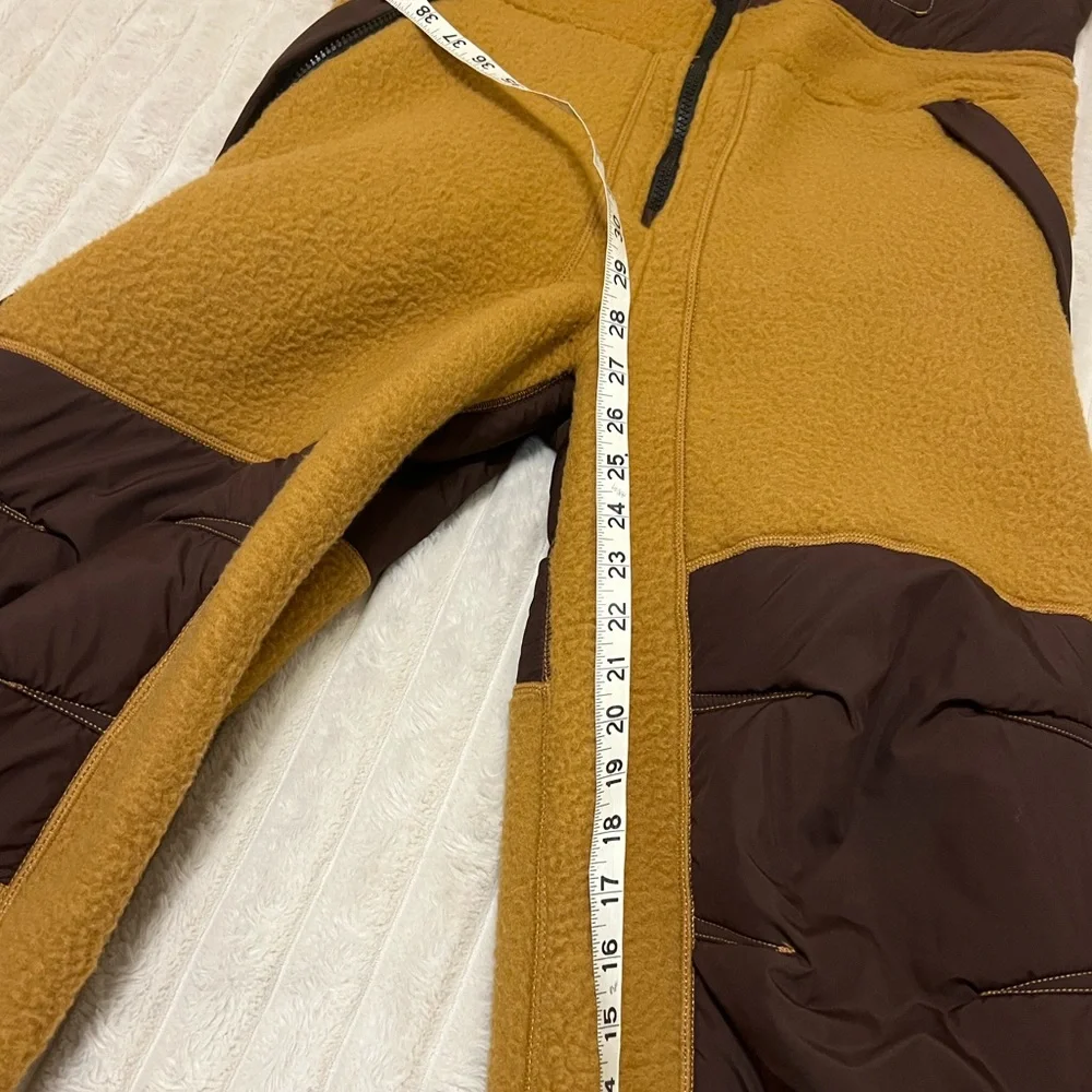 Free People Movement Hit the Slopes High Pile Fleece Snow Bibs Sz S - Picture 13 of 15